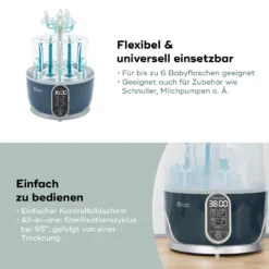 Dampfsterilisator & Flaschentrockner Turbo Pure