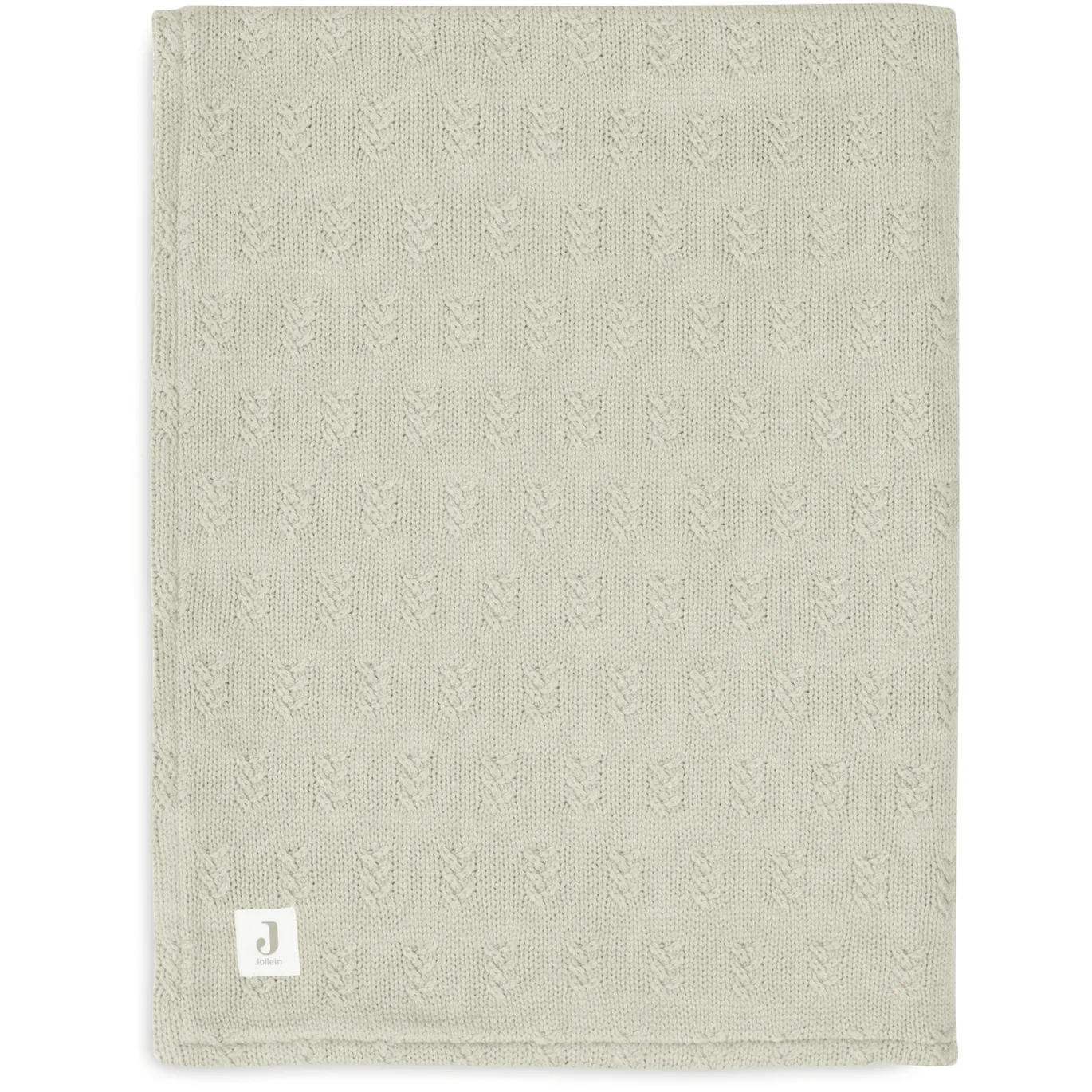 Decke Grain Knit Olive Green 75 x 100 cm