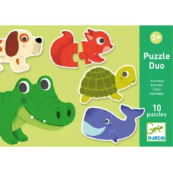 Djeco Lernspiele: Puzzle duo: Tiere