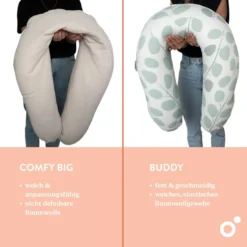 Doomoo Stillkissen BUDDY Leopard Cream 180cm