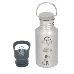 Edelstahl Trinkflasche Happy Prints Hund/ Katze/ Schildkröte