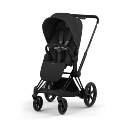 e-Priam Comfort Sepia Black mit Rahmen in Matt Black 26