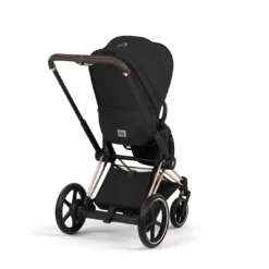 e-Priam Comfort Sepia Black mit Rahmen in Rosegold 26