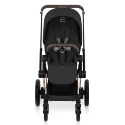 e-Priam Comfort Sepia Black mit Rahmen in Rosegold 26