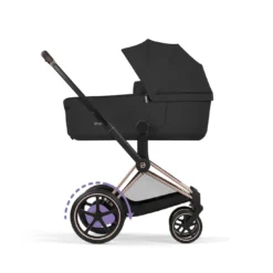 e-Priam Comfort Sepia Black mit Rahmen in Rosegold 26