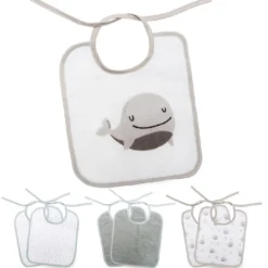 7er-Pack Bindelätzchen Wal