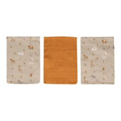 3er Pack Muslin Waschhandschuh Steppe