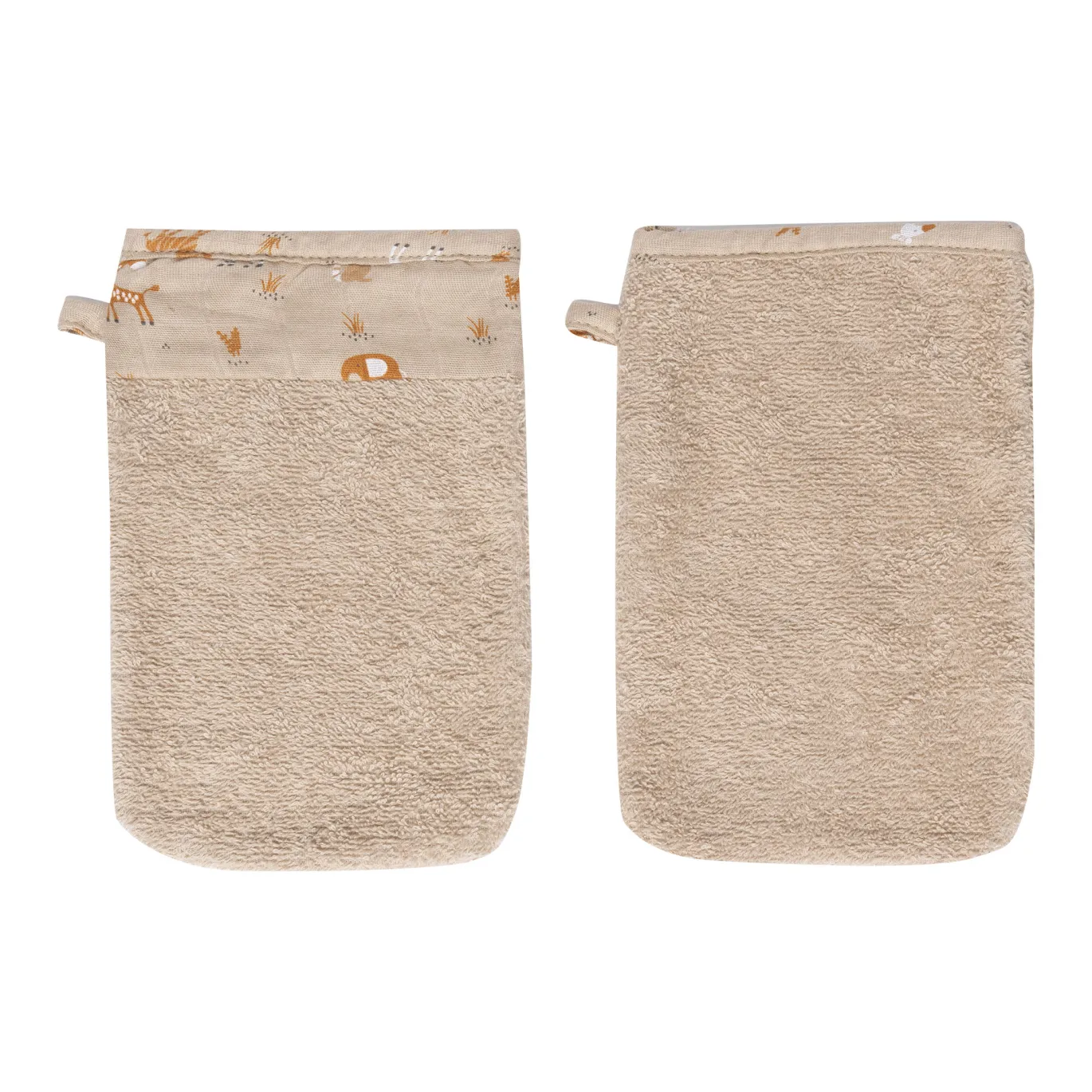 2er-Pack Waschhandschuhe Steppe