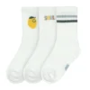 3er-Set Tennissocken Zitrone