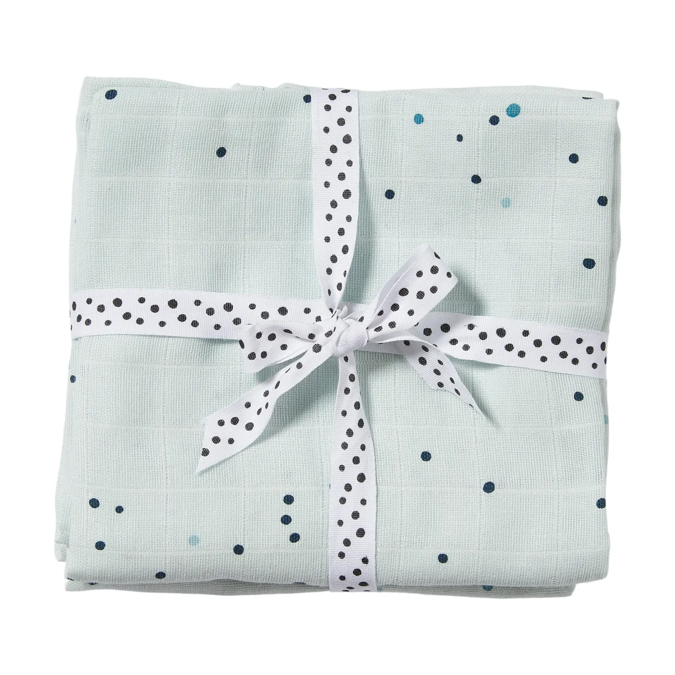 2er-Set Mulldecken Dreamy Dots Blue