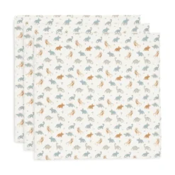 3er-Set Mulltücher Roarsome 70 x 70 cm