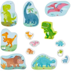 6 erste Puzzles Dinos