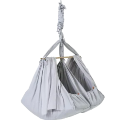 Federwiege Zwillinge Premium Grau