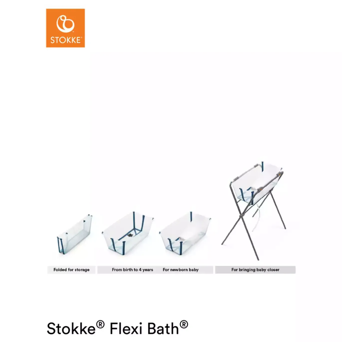 Flexi Bath® White Grey mit hitzeempfindlichem Stöpsel