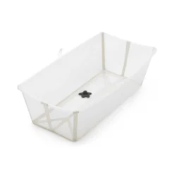 Flexi Bath® XL Transparent Sandy Beige mit hitzeempfindlichem Stöpsel