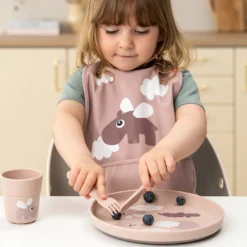 Foodie Besteck Set Happy Dots Rosa
