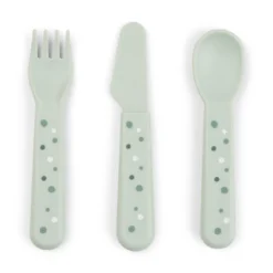 Foodie Besteck Set Happy Dots Grün