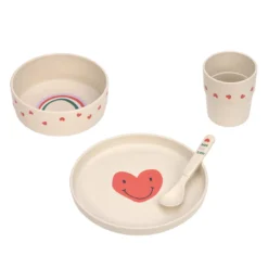 Geschirrset Smile Heart Lavender