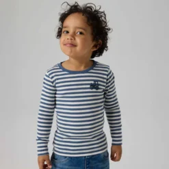 gestreiftes Langarmshirt Traktor