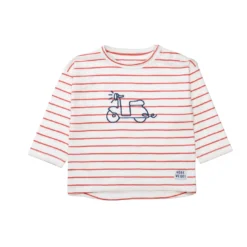 gestreiftes Langarmshirt Moped