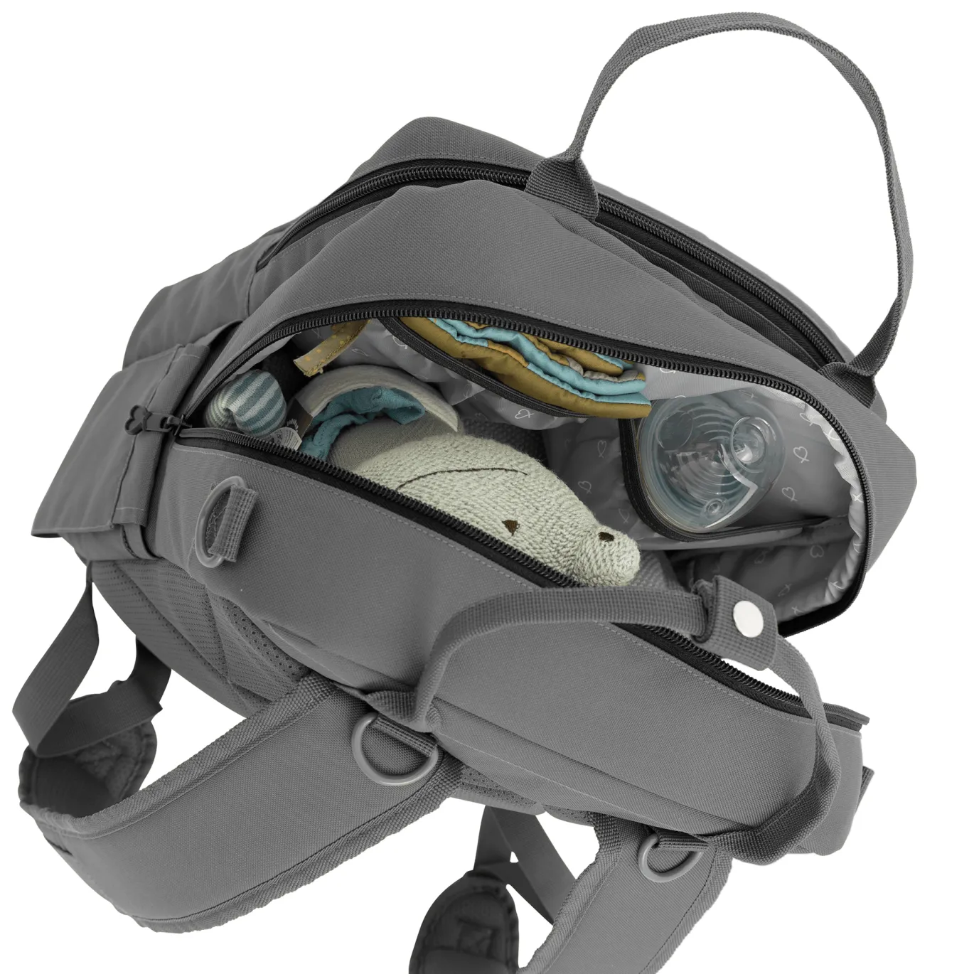 Henkel-Rucksack Elefantengrau