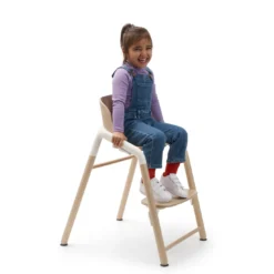Hochstuhl Giraffe Natural Wood / White