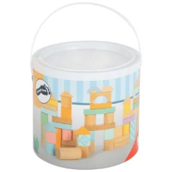 Holzbausteine Pastell