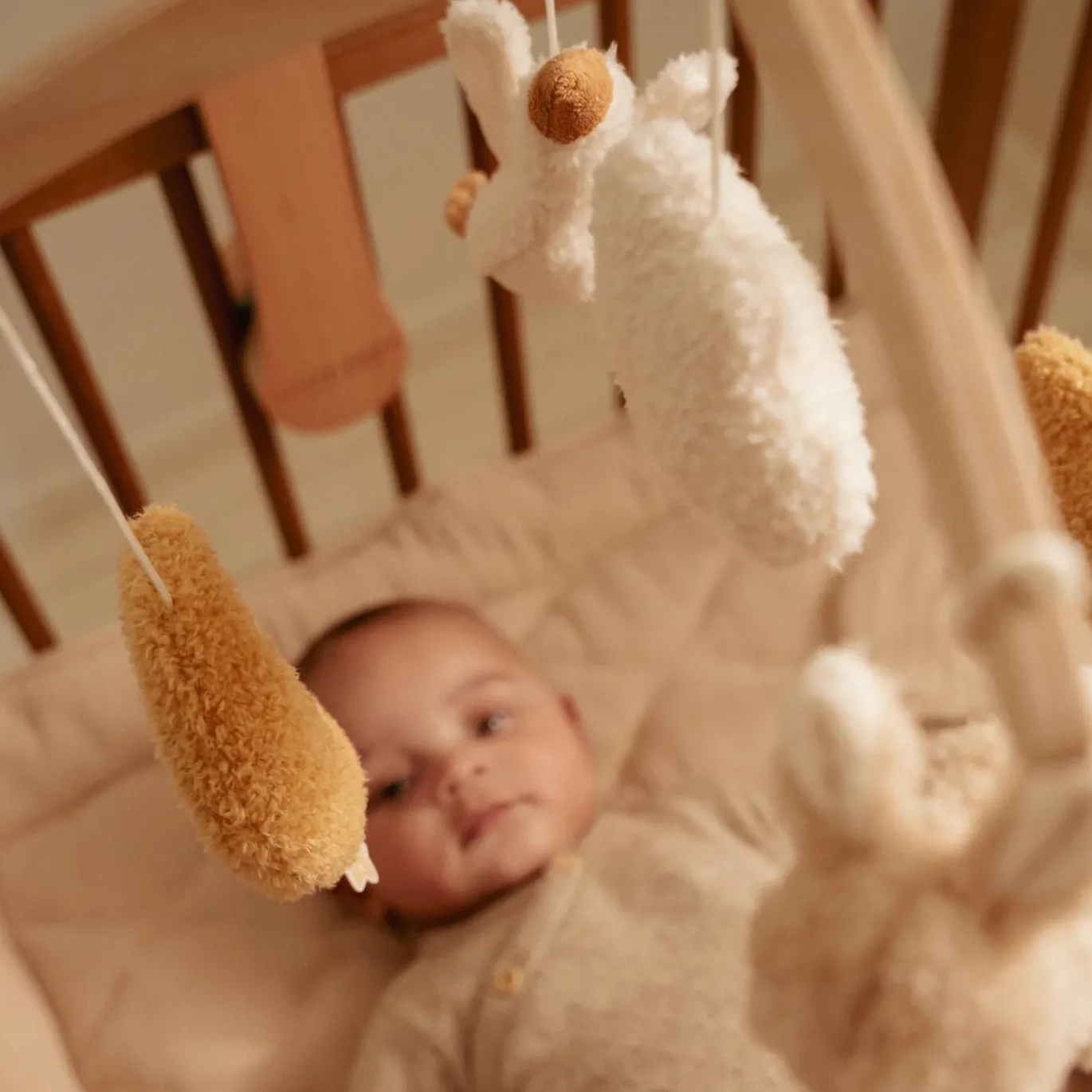 Holz-Musikmobile Newborn Naturals