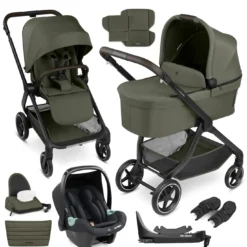3in1-Kinderwagen-Set City Life - Avocado