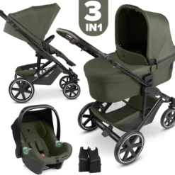 3in1-Kinderwagen-Set Sierra Pea