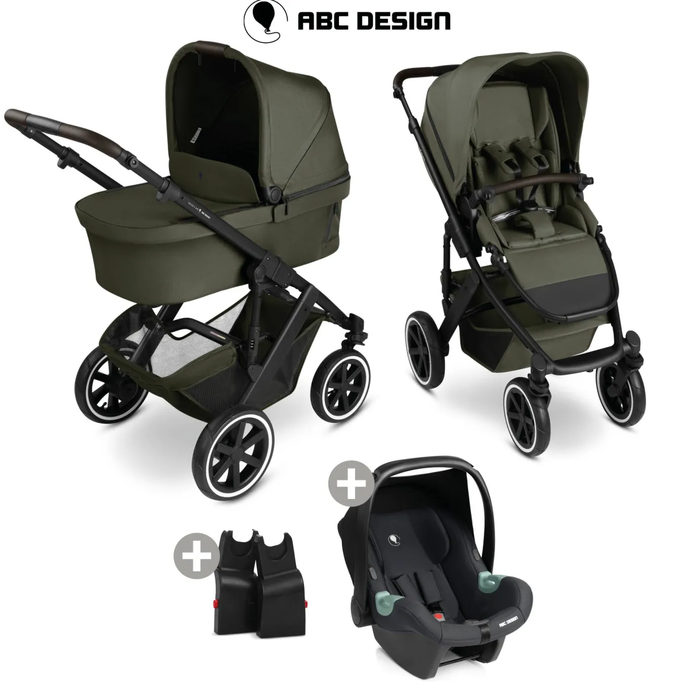 3in1 Set Salsa 5 Air Avocado mit Babyschale Tulip Black