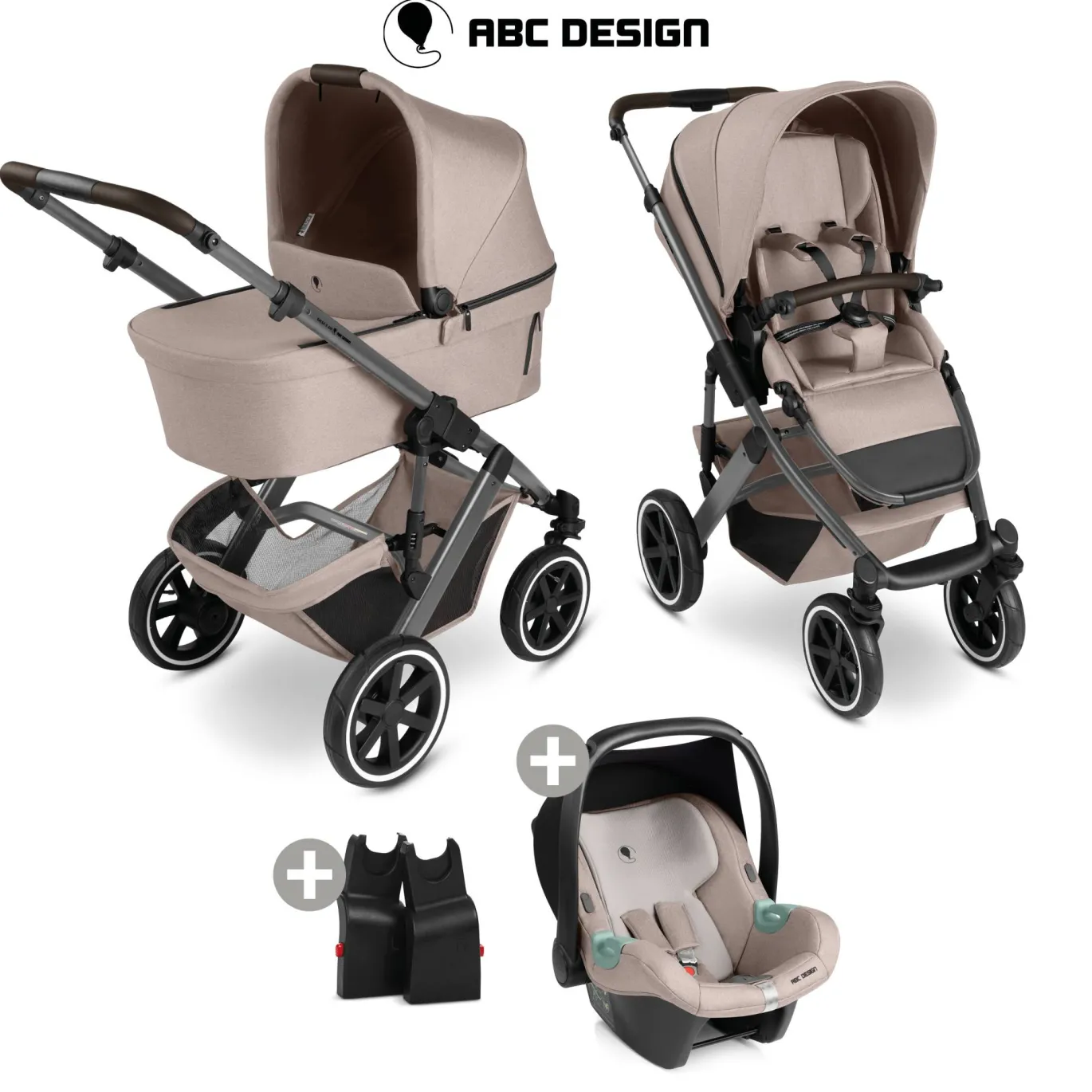 3in1 Set Salsa 5 Air Camel mit Babyschale Tulip Camel