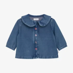 Jeans-Bluse Blümchen