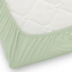 Jersey Spannbetttuch 40x90cm Jersey Seegrün