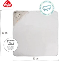 Kapuzenbadetuch Faultier