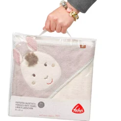 Kapuzenbadetuch Lama