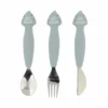 Kinderbesteck Set aus Silikon 3-teilig - Mr. Shark
