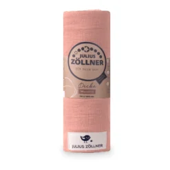 Kuscheldecke aus Baumwollmusselin Dusty Rose