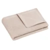 Kuscheldecke aus Baumwollmusselin Sand