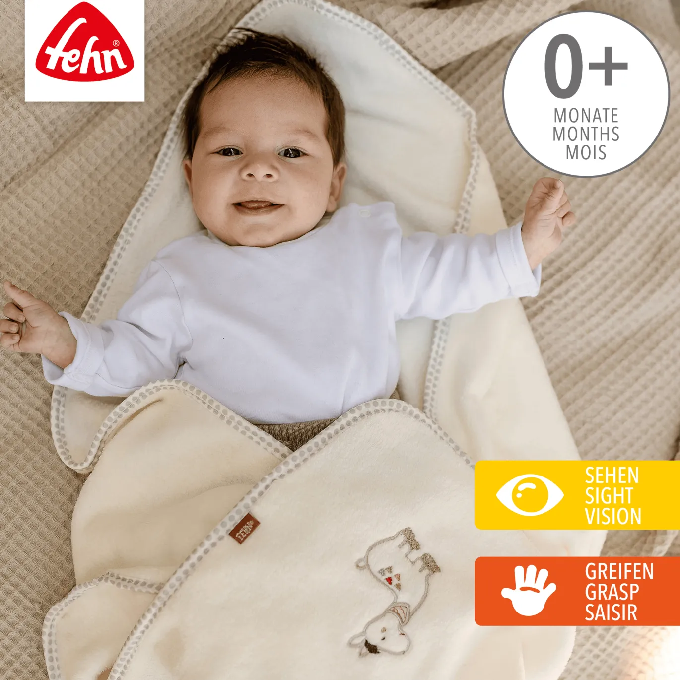 Kuscheldecke Lama