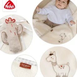 Kuscheldecke Lama