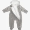 Kuscheloverall mit Klapphänden