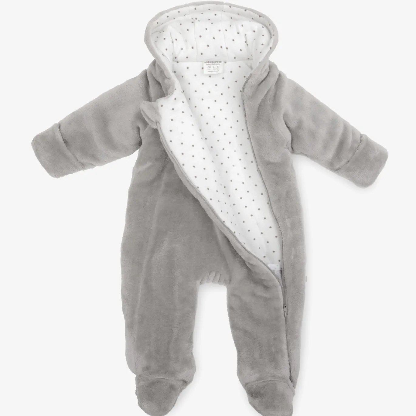 Kuscheloverall mit Klapphänden