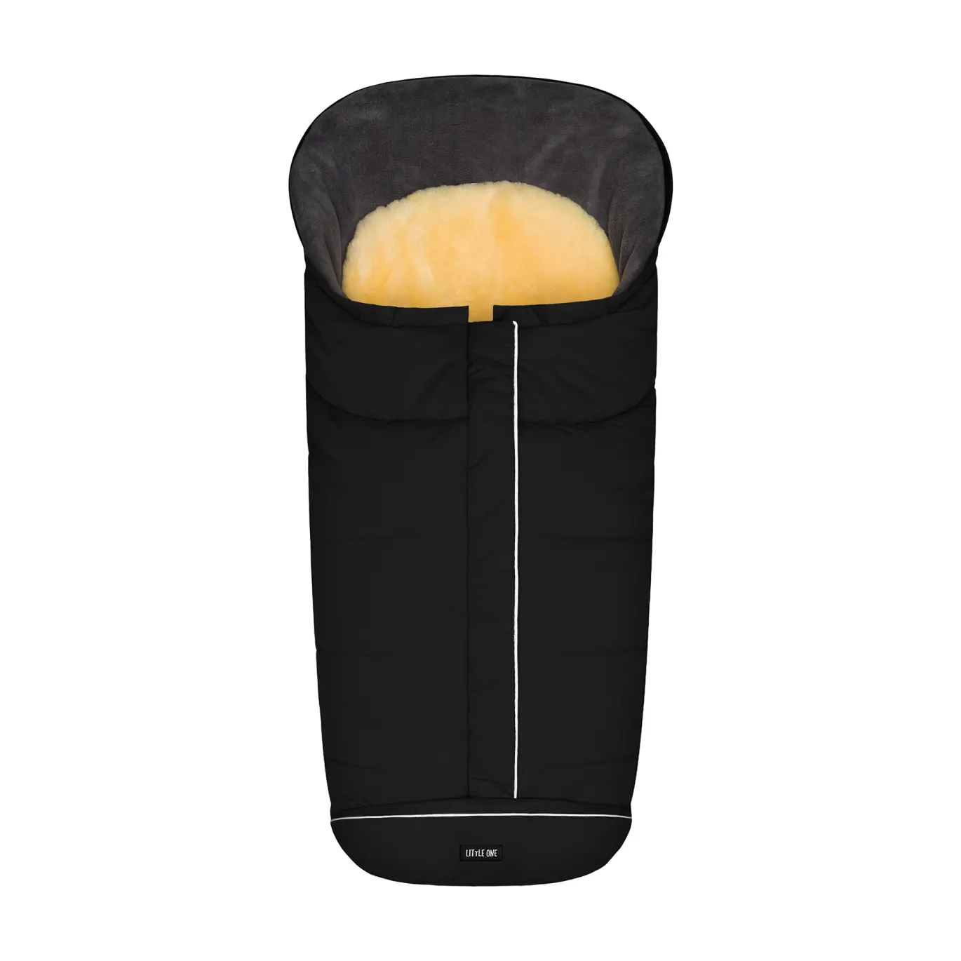 Lammfellfußsack Discover Schwarz