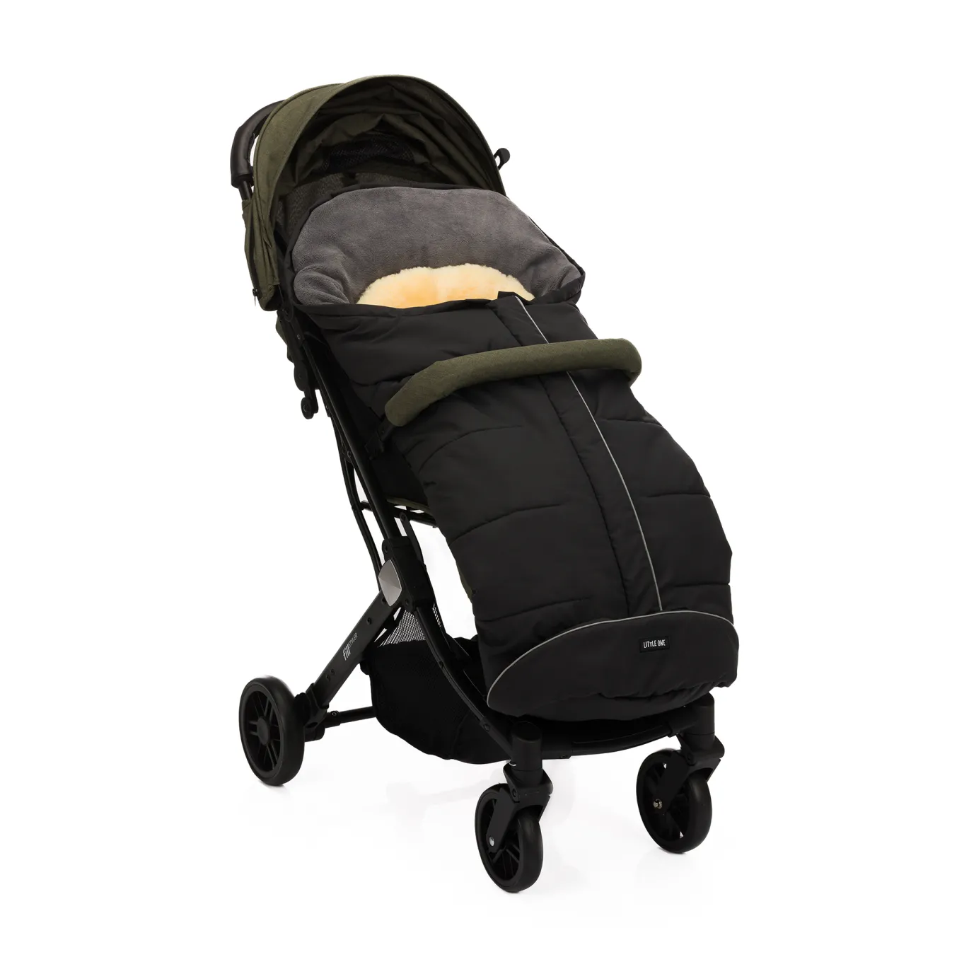Lammfellfußsack Discover Schwarz
