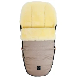 Lammfll Fußsack LOVE THE NATURE Sand Melange