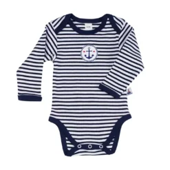 Langarmbody gestreift Gr. 74-80