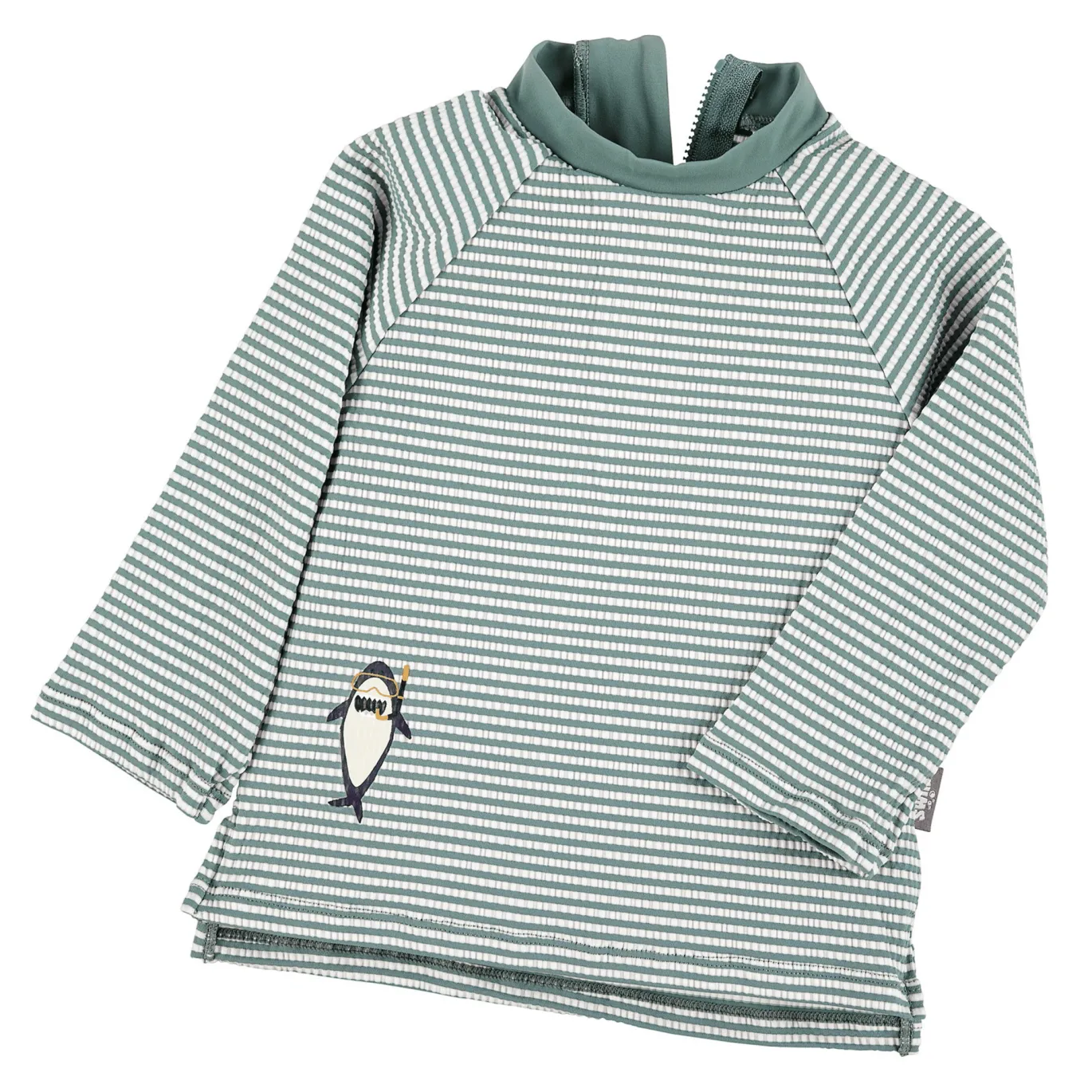 Langarm-Schwimmshirt Hai