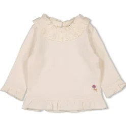 Langarmshirt mit Lochstickerei