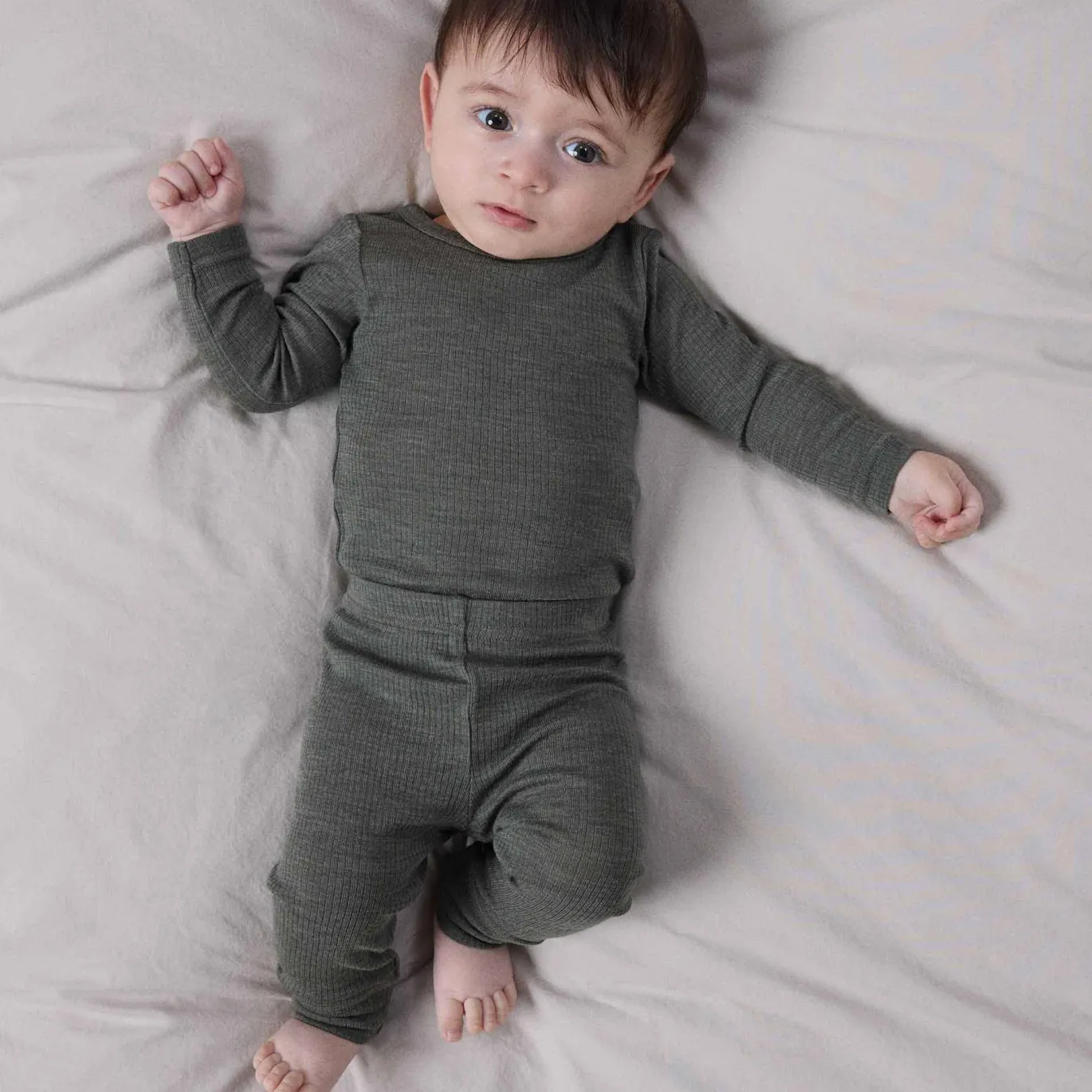 Leggings aus Merinowolle Basil